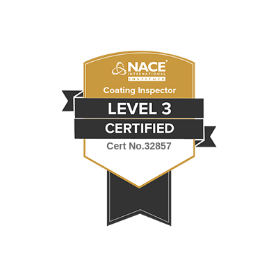 NACE Level 3 certified badge